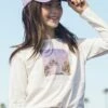Promo 🥰 Roxy Snow White 'Hello LA' Long-Sleeve Tee - 👧 Girls 😀