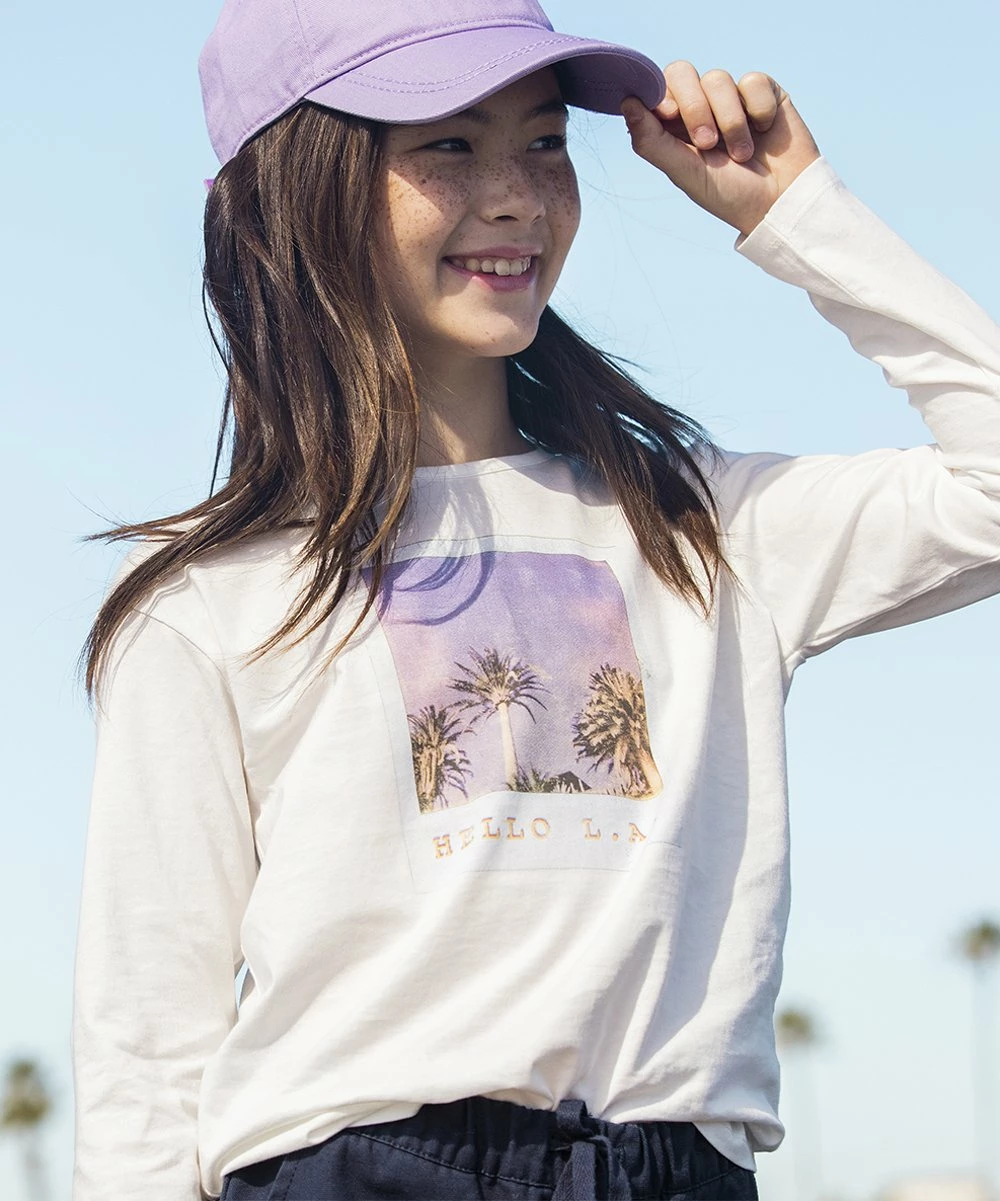 Promo ๐ฅฐ Roxy Snow White 'Hello LA' Long-Sleeve Tee - ๐ง Girls ๐ 1 Promo ๐ฅฐ Roxy Snow White 'Hello LA' Long-Sleeve Tee - ๐ง Girls ๐