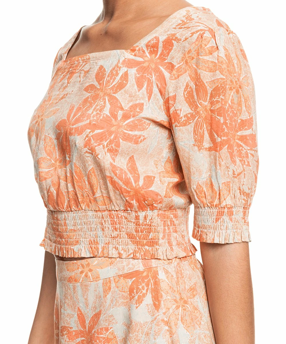 Flash Sale ✔️ Roxy Tapioca Pure Sunshine Puff-Sleeve Square Neck Crop Top - Juniors ✔️ 1 Flash Sale ✔️ Roxy Tapioca Pure Sunshine Puff-Sleeve Square Neck Crop Top - Juniors ✔️