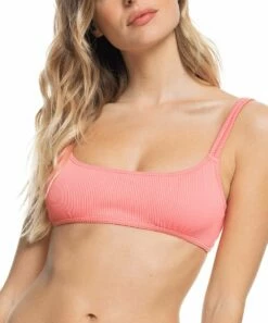 Cheap 🔔 Roxy Shell Pink Bralette 👙 Bikini Top - Juniors ⭐