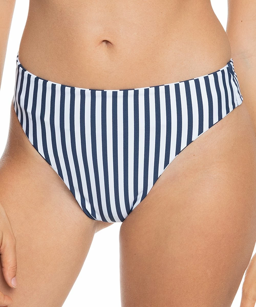 Cheapest 😍 Roxy Mood Indigo Stripe High-Rise 👙 Bikini Bottoms - Juniors 🔔 4 Cheapest 😍 Roxy Mood Indigo Stripe High-Rise 👙 Bikini Bottoms - Juniors 🔔 - Image 4