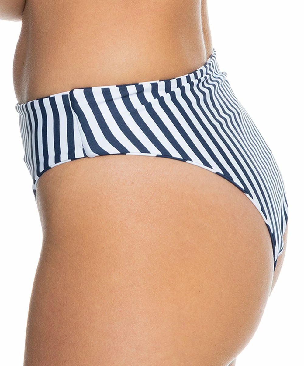 Cheapest 😍 Roxy Mood Indigo Stripe High-Rise 👙 Bikini Bottoms - Juniors 🔔 5 Cheapest 😍 Roxy Mood Indigo Stripe High-Rise 👙 Bikini Bottoms - Juniors 🔔 - Image 5