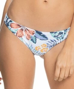 Promo 🎉 Roxy Bright White Soul Floral Beach Classics Cheeky 👙 Bikini Bottoms - Juniors 🌟