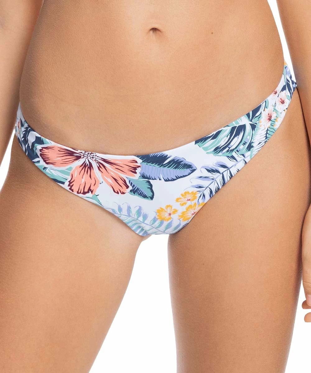 Promo ๐ Roxy Bright White Soul Floral Beach Classics Cheeky ๐ Bikini Bottoms - Juniors ๐ 2 Promo ๐ Roxy Bright White Soul Floral Beach Classics Cheeky ๐ Bikini Bottoms - Juniors ๐ - Image 2