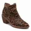 Best Sale 😍 Roxy Brown & Black Leopard Cassidy Leather Bootie - 👩 Women ❤️