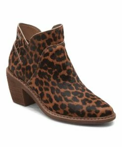 Best Sale 😍 Roxy Brown & Black Leopard Cassidy Leather Bootie - 👩 Women ❤️