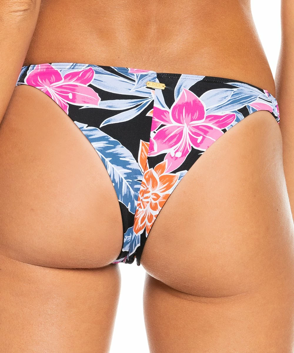 Cheap 🤩 Roxy Anthracite Multicolor Tropical Cheeky Mid-Rise 👙 Bikini Bottoms - Juniors 🤩 3 Cheap 🤩 Roxy Anthracite Multicolor Tropical Cheeky Mid-Rise 👙 Bikini Bottoms - Juniors 🤩 - Image 3