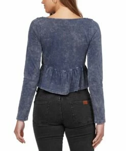 Coupon ⌛ Roxy Mood Indigo Long-Sleeve Ruffle-Hem Sweetheart Crop Top - Juniors 🌟 6 Coupon ⌛ Roxy Mood Indigo Long-Sleeve Ruffle-Hem Sweetheart Crop Top - Juniors 🌟 -Hot Sale Roxy Shop zu101873126 alt 2 tm1638646637