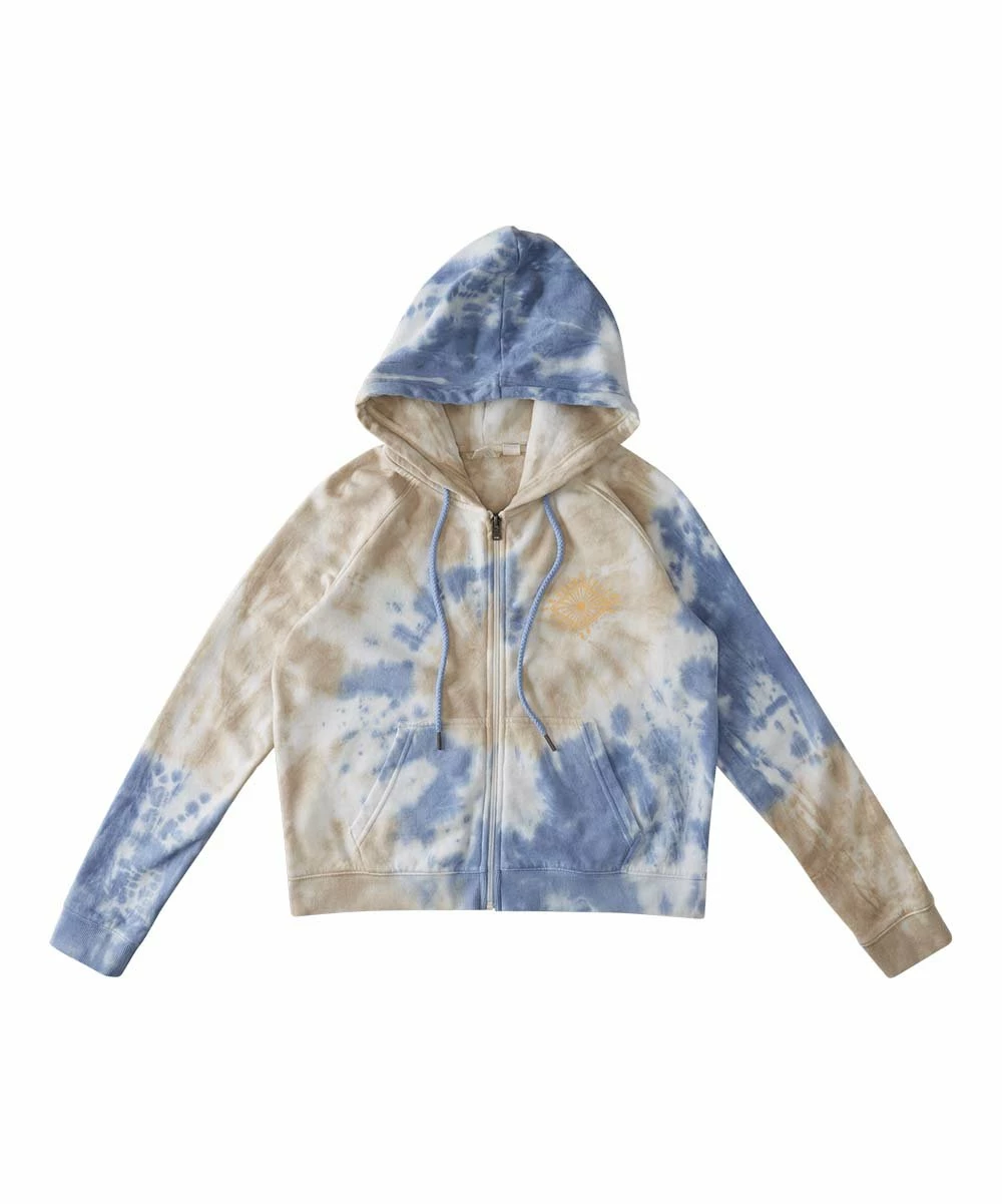 Promo 💯 Roxy Lavender Lustre Tie-Dye Zip-Up Hoodie - Juniors 🎁 4 Promo 💯 Roxy Lavender Lustre Tie-Dye Zip-Up Hoodie - Juniors 🎁 - Image 4