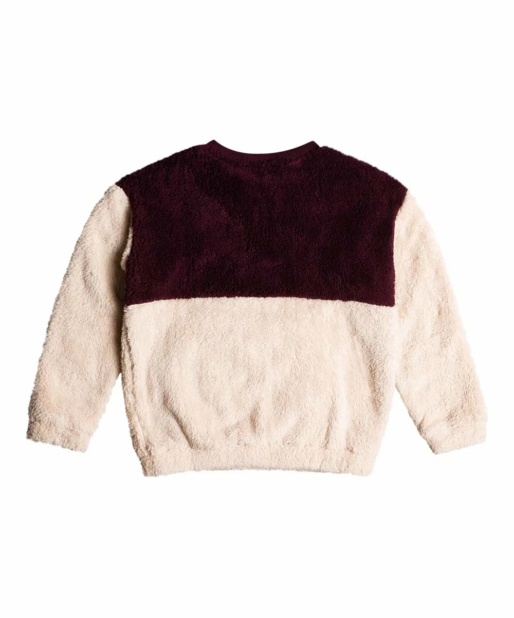 Buy ๐งจ Roxy Tapioca & Brown Color Block Polar Fleece Sweatshirt - ๐ง Girls ๐ 2 Buy ๐งจ Roxy Tapioca & Brown Color Block Polar Fleece Sweatshirt - ๐ง Girls ๐ - Image 2