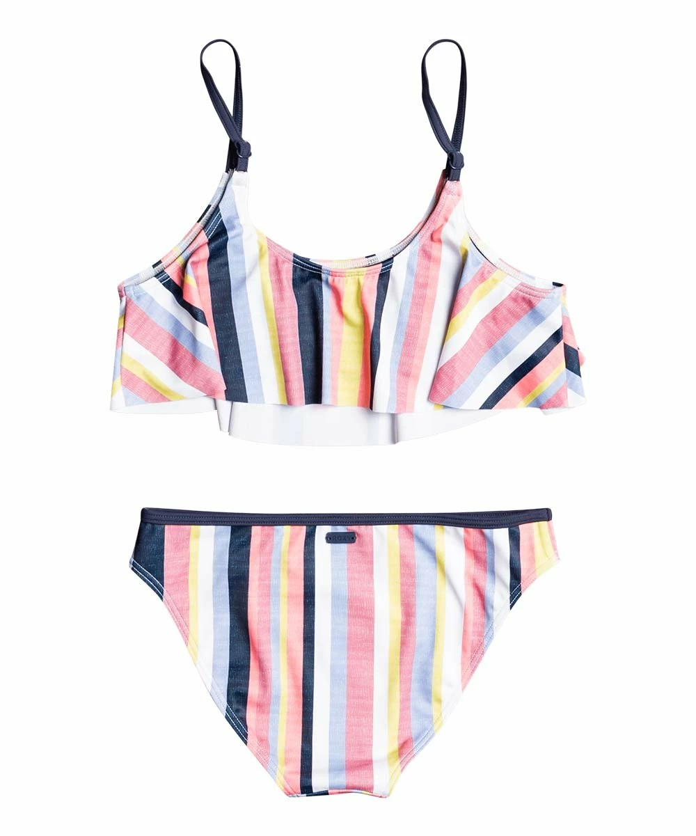 Flash Sale 🔔 Roxy Heather Rose & Navy Stripe 👙 Bikini - 👧 Girls 😍 2 Flash Sale 🔔 Roxy Heather Rose & Navy Stripe 👙 Bikini - 👧 Girls 😍 - Image 2