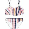 Flash Sale 🔔 Roxy Heather Rose & Navy Stripe 👙 Bikini - 👧 Girls 😍