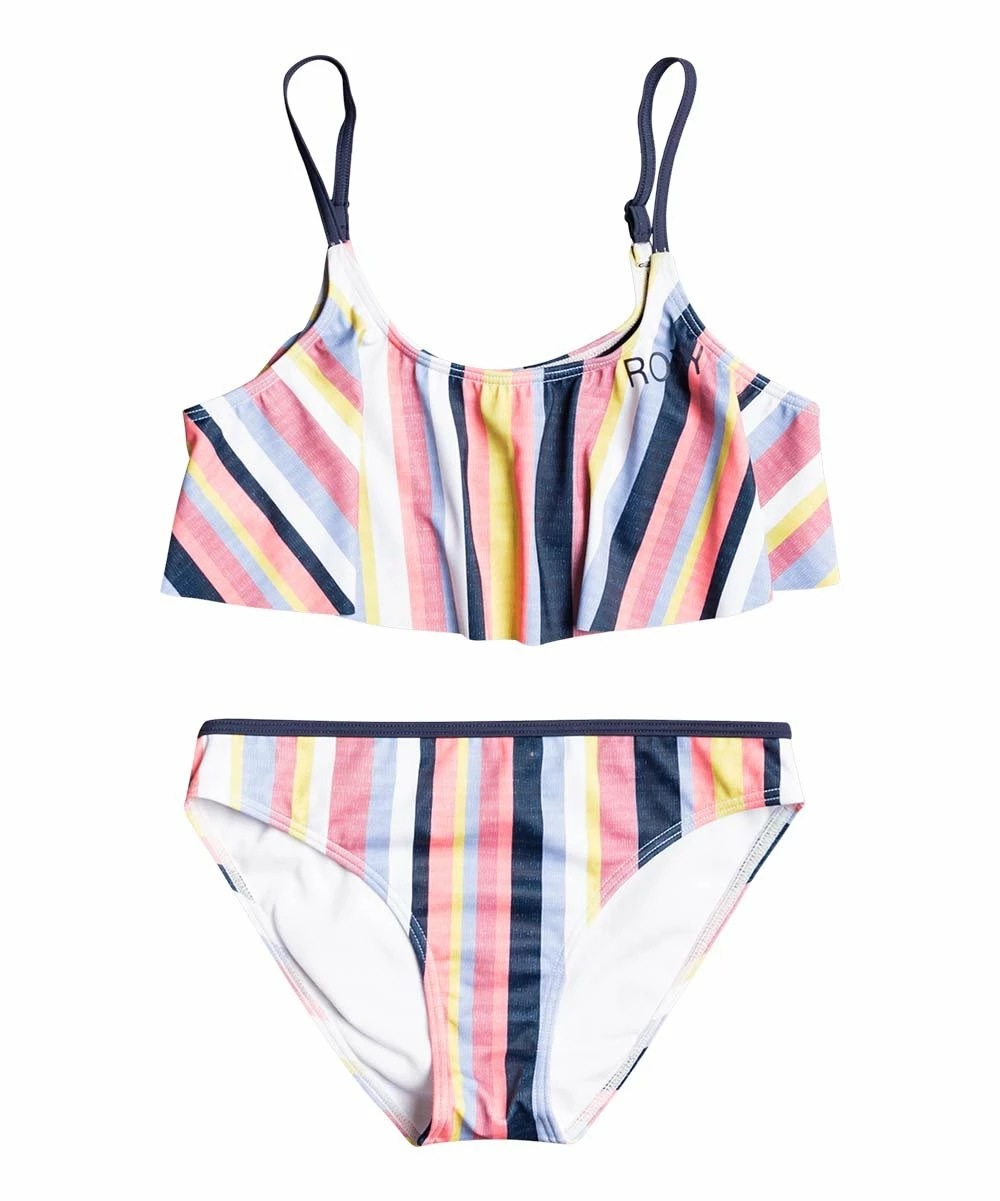 Flash Sale 🔔 Roxy Heather Rose & Navy Stripe 👙 Bikini - 👧 Girls 😍 1 Flash Sale 🔔 Roxy Heather Rose & Navy Stripe 👙 Bikini - 👧 Girls 😍