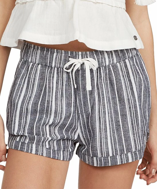 Coupon 😍 Roxy Anthracite Stripe Dolphin-Cuff New Impossible Shorts - Juniors ✔️ 1 Coupon 😍 Roxy Anthracite Stripe Dolphin-Cuff New Impossible Shorts - Juniors ✔️