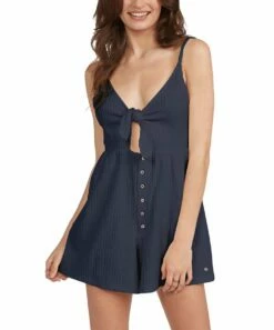 Best Sale ๐งจ Roxy Mood Indigo Sun N Vibes Sleeveless Romper - Juniors ๐