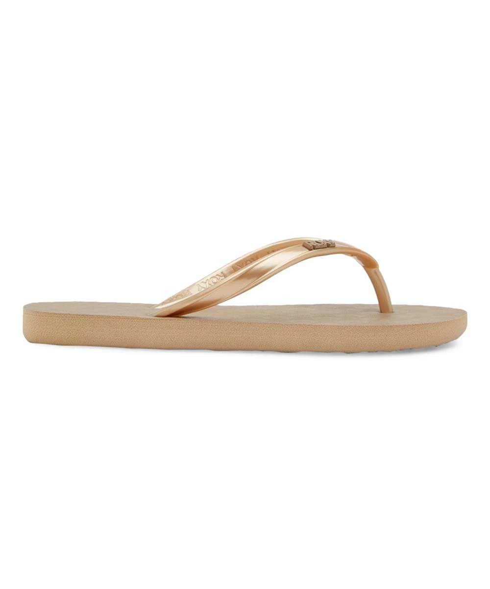 Budget 👏 Roxy Gold Viva Vi Flip-Flop - 👧 Girls 💯 2 Budget 👏 Roxy Gold Viva Vi Flip-Flop - 👧 Girls 💯 - Image 2