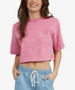 Buy ✔️ Roxy Pink Guava Washed Waves Oversize Tee - Juniors 🎁 -Hot Sale Roxy Shop zu105581763 alt 2 tm1653328413