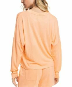 Best Sale 🎉 Roxy Cantaloupe Just Perfection Sweatshirt - Juniors ✔️ -Hot Sale Roxy Shop zu105581894 alt 1 tm1653328413