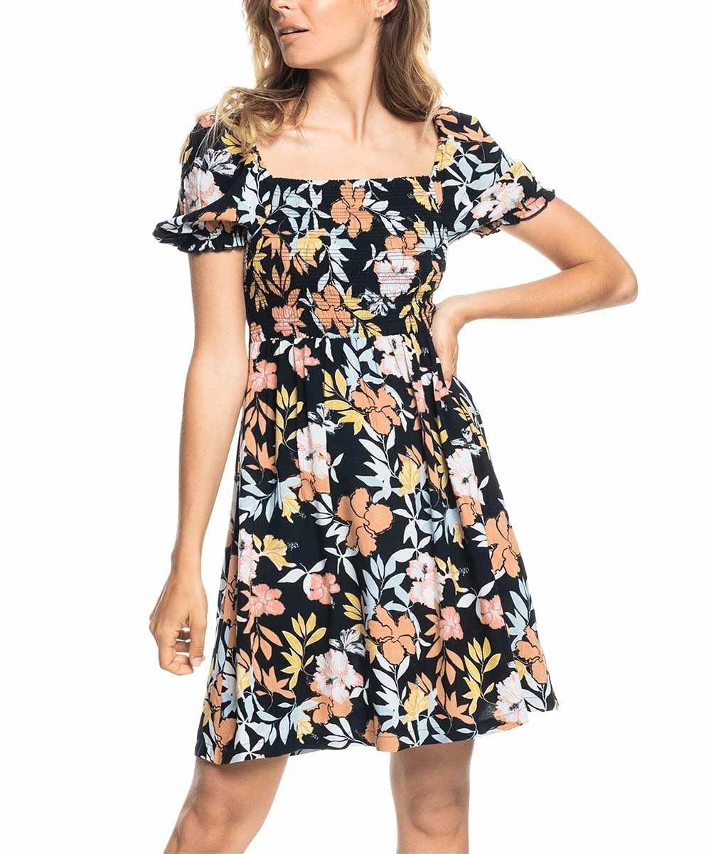 Top 10 ✔️ Roxy Anthracite Island Vibes Hello Petal Puff-Sleeve A-Line 👗 Dress - Juniors 😍 1 Top 10 ✔️ Roxy Anthracite Island Vibes Hello Petal Puff-Sleeve A-Line 👗 Dress - Juniors 😍