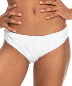 New โจ Roxy Bright White Quiet Beauty Hipster ๐ Bikini Bottoms - Juniors ๐ฅฐ