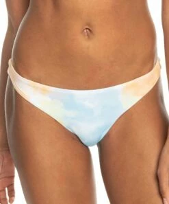 Cheap 🎉 Roxy Blue & Orange Rainbow Cloud Wash Beach Classics Tanga 👙 Bikini Bottoms - Juniors 🌟