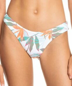 Discount 🛒 Roxy Bright White Floral Island In The Sun Tanga 👙 Bikini Bottoms - Juniors 🔔