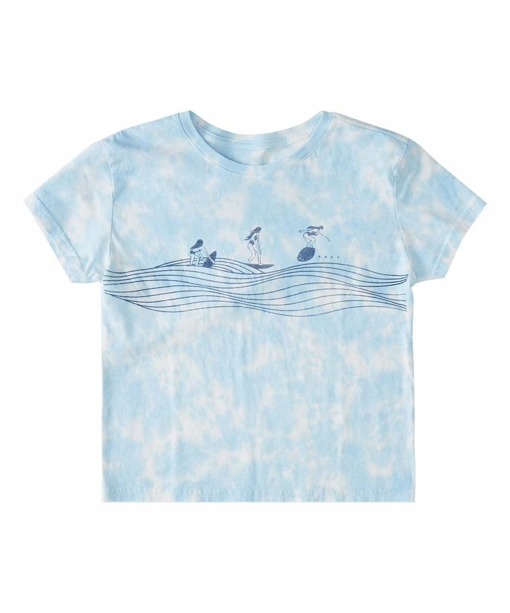 Promo 🔥 Roxy Cool Blue Evolution Boyfriend Tee - 👧 Girls 😉 1 Promo 🔥 Roxy Cool Blue Evolution Boyfriend Tee - 👧 Girls 😉