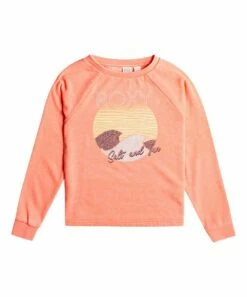 Best Pirce ⌛ Roxy Desert Flower 90s Freedom Crewneck Sweatshirt - 👧 Girls 🔔