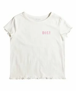 Hot Sale 🔔 Roxy Snow White Temporary Fix Lettuce-Hem Crewneck Tee - 👧 Girls 💯