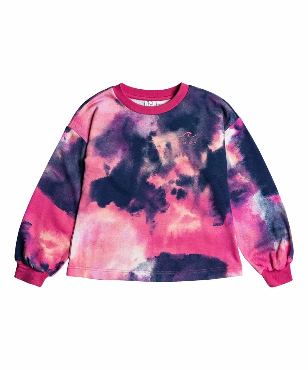 New ๐ฅ Roxy Pink Guava Tie-Dye After The Disco Bishop-Sleeve Sweatshirt - ๐ง Girls โ 1 New ๐ฅ Roxy Pink Guava Tie-Dye After The Disco Bishop-Sleeve Sweatshirt - ๐ง Girls โ