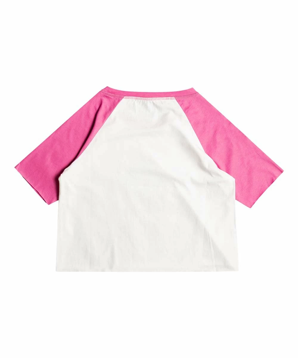 Hot Sale ๐งจ Roxy Pink Guava Fly On The Wall Raglan Crop Tee - ๐ง Girls ๐คฉ 2 Hot Sale ๐งจ Roxy Pink Guava Fly On The Wall Raglan Crop Tee - ๐ง Girls ๐คฉ - Image 2