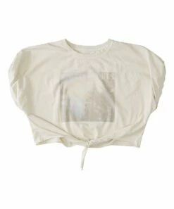 Outlet ๐ Roxy Tapioca Beach Sunset Front-Knot Boyfriend Crewneck Tee - ๐ง Girls โจ