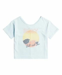 Best reviews of ๐ Roxy Cool Blue We Can't Stop Deep V-Backline Tee - ๐ง Girls โจ