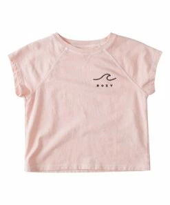 Top 10 โค๏ธ Roxy Tropical Peach Just Wavy Raglan-Sleeve Crewneck Tee - ๐ง Girls โ๏ธ