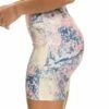 Coupon 🔥 Roxy Bright White & Blue Tie-Dye Wide-Waistband Kaileo Bike Shorts - Juniors 💯
