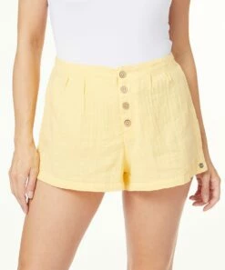 Top 10 ๐ Roxy Tan Contrast-Button Sunset Mind Shorts - Juniors ๐