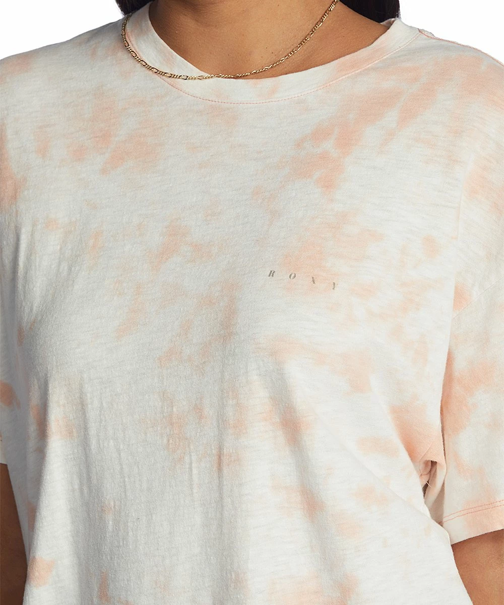 Wholesale 🤩 Roxy Peach Bud Tie-Dye 'Feel The Sunshine' Tee - Juniors ❤️ 2 Wholesale 🤩 Roxy Peach Bud Tie-Dye 'Feel The Sunshine' Tee - Juniors ❤️ - Image 2
