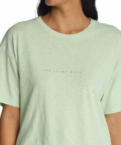 Top 10 🛒 Roxy Pastel Green 'My Lucky Wave' Tee - Juniors 😍 -Hot Sale Roxy Shop zu106636972 alt 4 tm1657287674