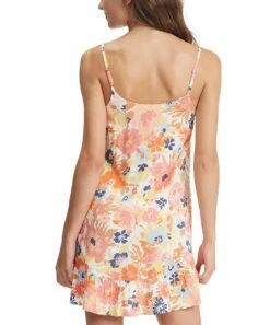 Outlet 😉 Roxy Snow White & Orange Floral Lace-Up Be Right Back Sleeveless 👗 Dress - Juniors 🥰 9 Outlet 😉 Roxy Snow White & Orange Floral Lace-Up Be Right Back Sleeveless 👗 Dress - Juniors 🥰 -Hot Sale Roxy Shop zu106637068 alt 3 tm1657287674