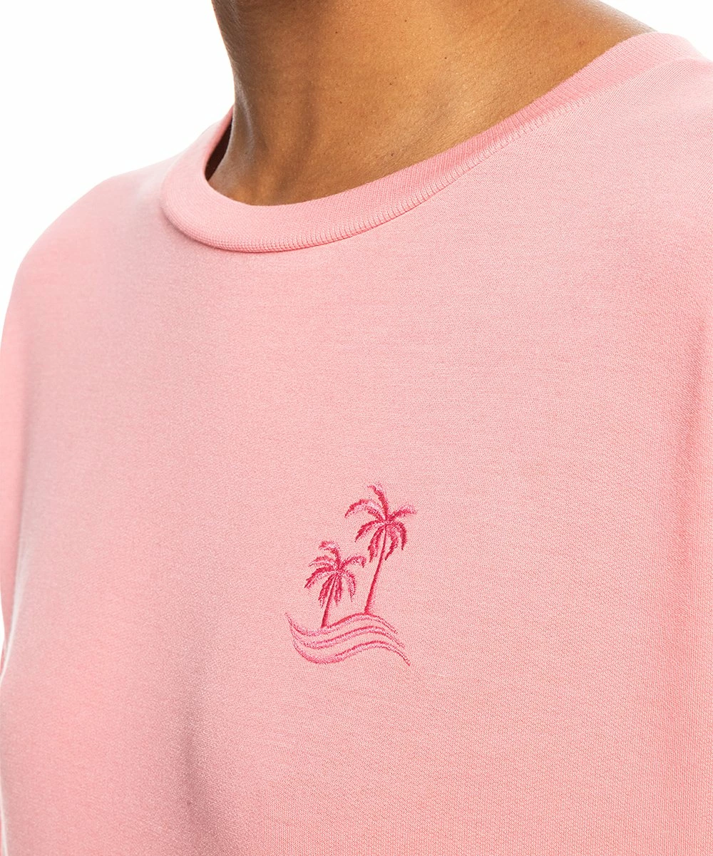 Coupon ✔️ Roxy Strawberry Pink 🏄 Surfing By Moonlight Sweatshirt - Juniors 🔥 2 Coupon ✔️ Roxy Strawberry Pink 🏄 Surfing By Moonlight Sweatshirt - Juniors 🔥 - Image 2