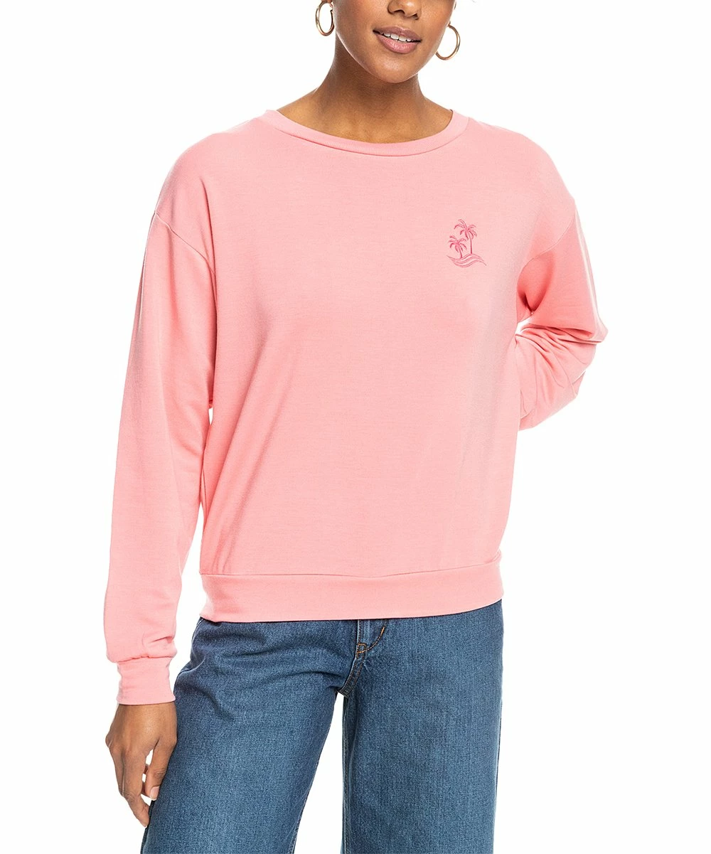 Coupon ✔️ Roxy Strawberry Pink 🏄 Surfing By Moonlight Sweatshirt - Juniors 🔥 1 Coupon ✔️ Roxy Strawberry Pink 🏄 Surfing By Moonlight Sweatshirt - Juniors 🔥