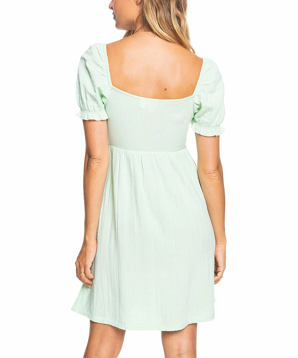 Best reviews of 🌟 Roxy Pastel Green Tie-Accent Hello Mini Again Puff-Sleeve 👗 Dress - Juniors 👏 4 Best reviews of 🌟 Roxy Pastel Green Tie-Accent Hello Mini Again Puff-Sleeve 👗 Dress - Juniors 👏 - Image 4
