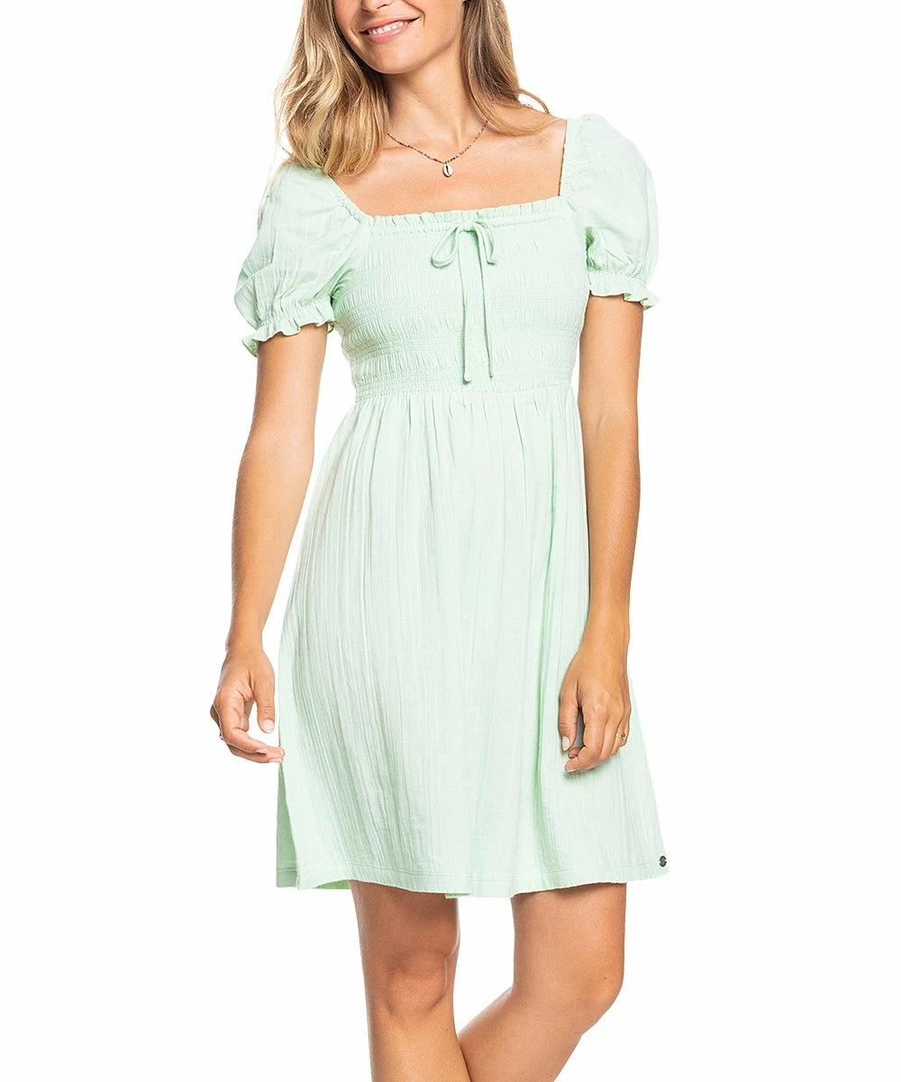 Best reviews of 🌟 Roxy Pastel Green Tie-Accent Hello Mini Again Puff-Sleeve 👗 Dress - Juniors 👏 1 Best reviews of 🌟 Roxy Pastel Green Tie-Accent Hello Mini Again Puff-Sleeve 👗 Dress - Juniors 👏
