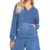 Best reviews of 👍 Roxy Bijou Blue V-Neck Soft Focus Hoodie - Juniors ✨