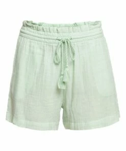 Discount 🤩 Roxy Pastel Green Tassel-Accent High-Rise Pop Sun Shorts - Juniors 🥰 -Hot Sale Roxy Shop zu106641364 alt 4 tm1657032744
