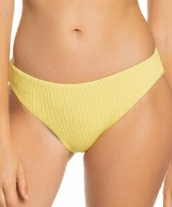 New ๐ Roxy Sunshine Yellow Ribbed Roxy Love ๐ Bikini Bottoms - Juniors โ