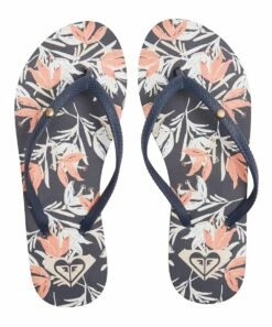 Discount 😀 Roxy Navy & Pink Floral Bermuda Flip-Flop - 👩 Women 🌟 -Hot Sale Roxy Shop zu106643007 alt 2 tm1657376228