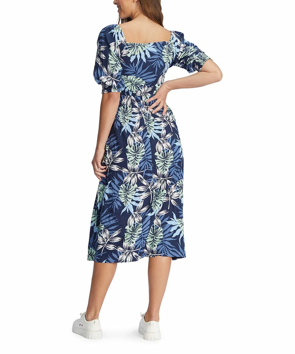 Cheapest โญ Roxy Indigo Seaside Floral V-Neck Evening Delight Midi ๐ Dress - Juniors โค๏ธ 4 Cheapest โญ Roxy Indigo Seaside Floral V-Neck Evening Delight Midi ๐ Dress - Juniors โค๏ธ - Image 4