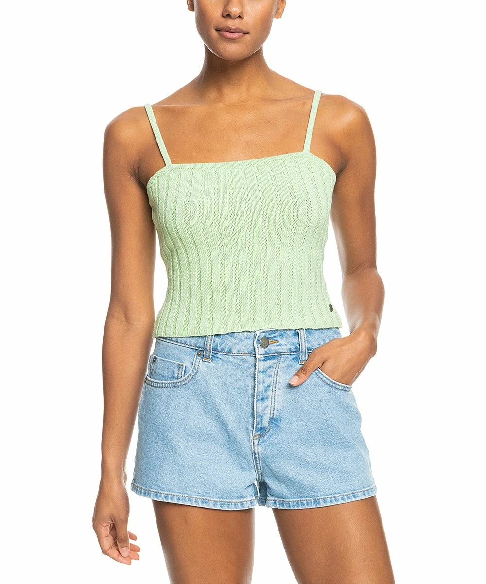 Promo 🔔 Roxy Pastel Green Ribbed Dream Sign Tank - Juniors 🛒 1 Promo 🔔 Roxy Pastel Green Ribbed Dream Sign Tank - Juniors 🛒