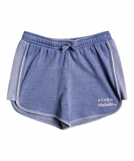 Top 10 😀 Roxy Bijou Blue Stripe 'Aloha' Dolphin-Hem Shorts - 👧 Girls 🛒 1 Top 10 😀 Roxy Bijou Blue Stripe 'Aloha' Dolphin-Hem Shorts - 👧 Girls 🛒